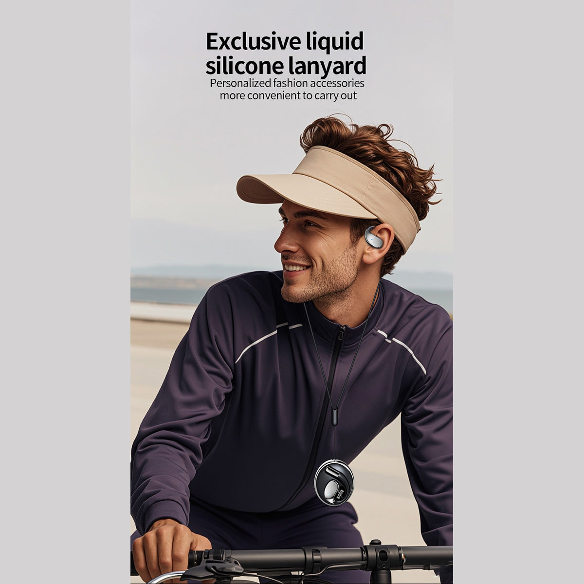 Open Ear Headphones Bluetooth Ear buds 80Hrs Playtime Wireless Earbuds with Earhooks IPX7 Waterproof Touch Control Air Conduction Sport Headsets Bluetooth 5.3 Earphones for Workout Running