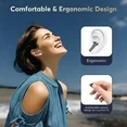 Wireless Earbuds, Bluetooth Ear Buds with Big Bass Stereo Sound, 48 Hours Playtime, Lightweight in-Ear Fit Earphones, IPX7, Hands-Free Calls with AI for iPhone, Android, Pad, Sports, Workout