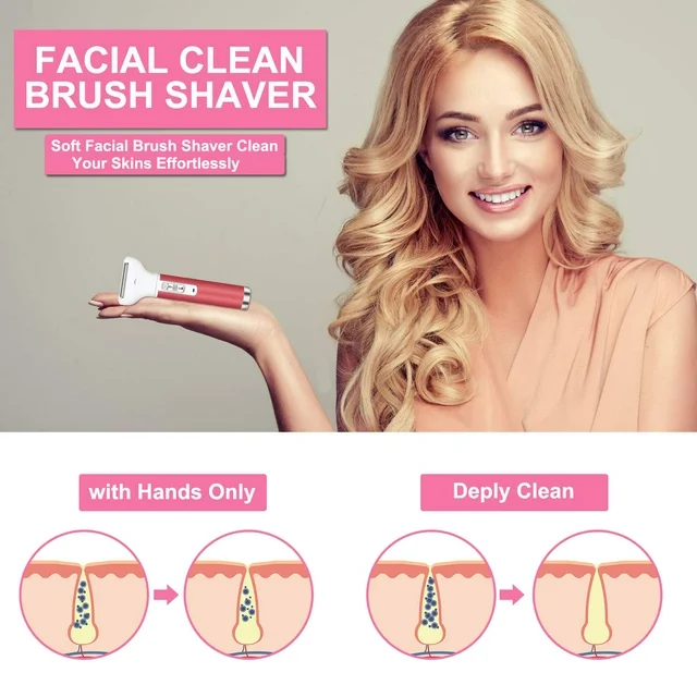 Bikini Trimmer for Women, Electric Razors for Women, Rechargeable Pubic Hair Trimmer Womens Electric Shaver for Legs Body Hair, Bikini Shaver IPX7 Waterproof, Gifts for Women