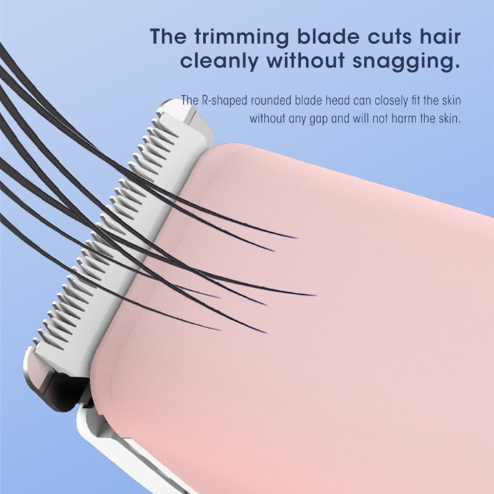 Bikini Trimmer for Women, Dual Head Electric Razors, Pubic Hair Trimmer with IPX7 Waterproof & Easy Cleaning, Rechargeable Painless Silk Glide Pro Shaver for Underarm Leg Arm Body Face