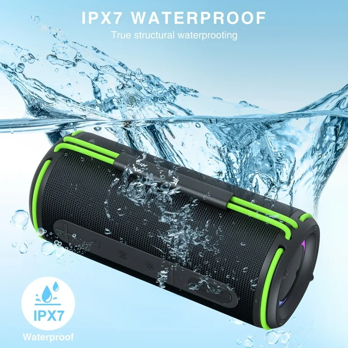Bluetooth Speaker with HD Sound, Portable Wireless, IPX5 Waterproof, Up to 20H Playtime, TWS Pairing, BT5.3, for Home/Party/Outdoor/Beach, Electronic Gadgets, Birthday