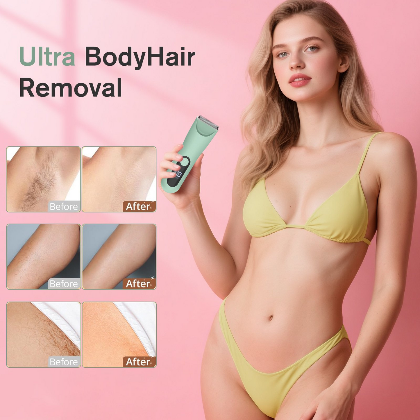 Electric Shaver for Women for Legs Bikini Trimmer Electric Razors for Women Underarm Public Hairs Rechargeable Womens Shaver Wet