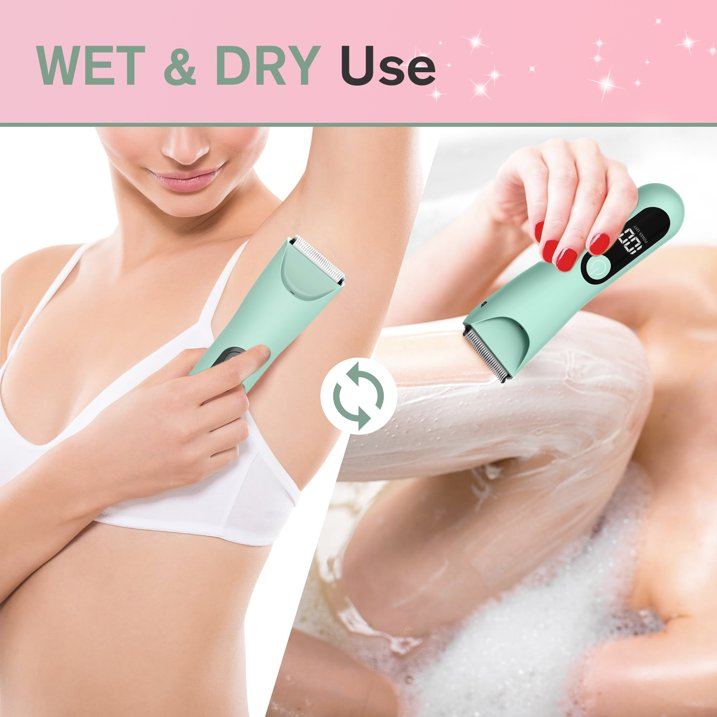 Electric Shaver for Women for Legs Bikini Trimmer Electric Razors for Women Underarm Public Hairs Rechargeable Womens Shaver Wet