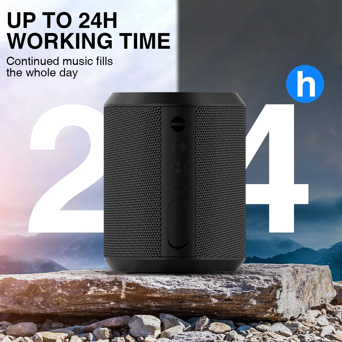 Portable Bluetooth Speaker with Lights, Powerful Crystal Clear Sound, IPX5 Waterproof, All Day Playtime, AUX&TF-Card Input, Bluetooth 5.3, TWS Paring, Small Wireless Speaker for Outdoor, Gift Ideas
