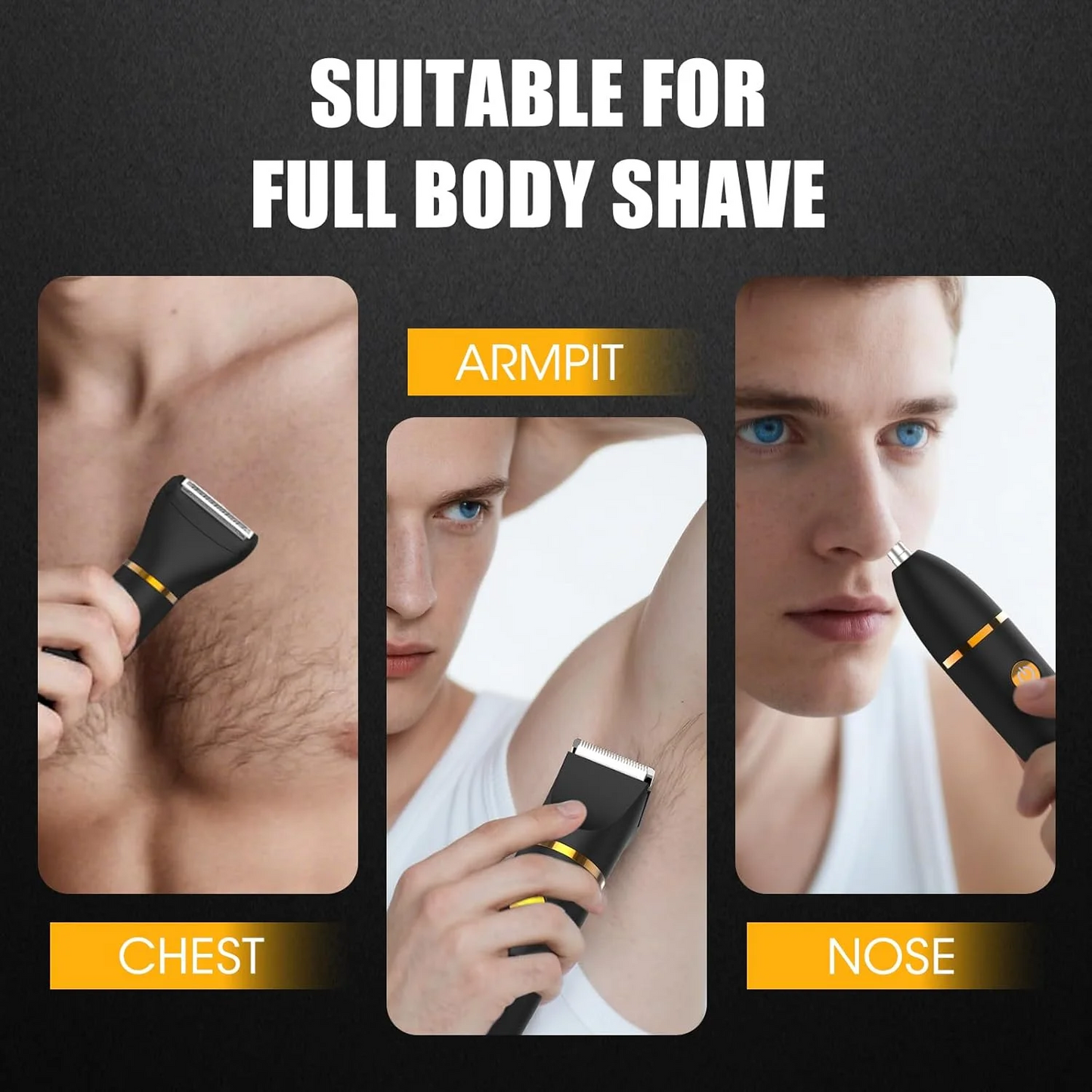 Bikini Trimmer for Women, Electric Razor for Pubic Hair 3-in-1, Bikini Shaver for Legs Body Hair, Womens Electric Razor IPX6 Waterproof, Gifts for Women,Pink