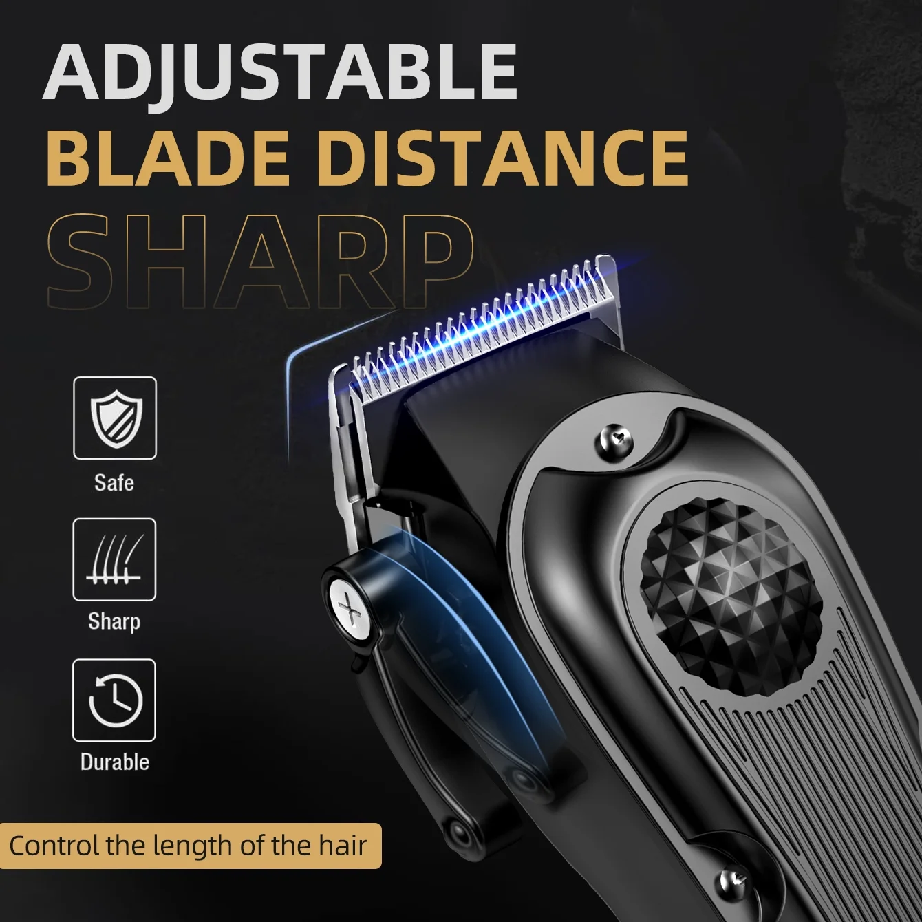 Professional Hair Clippers & Beard Trimmer Set for Men – Cordless Barber Clippers with LCD Display, Precision Trimmer & Travel Case – Gifts for Men Husband Father