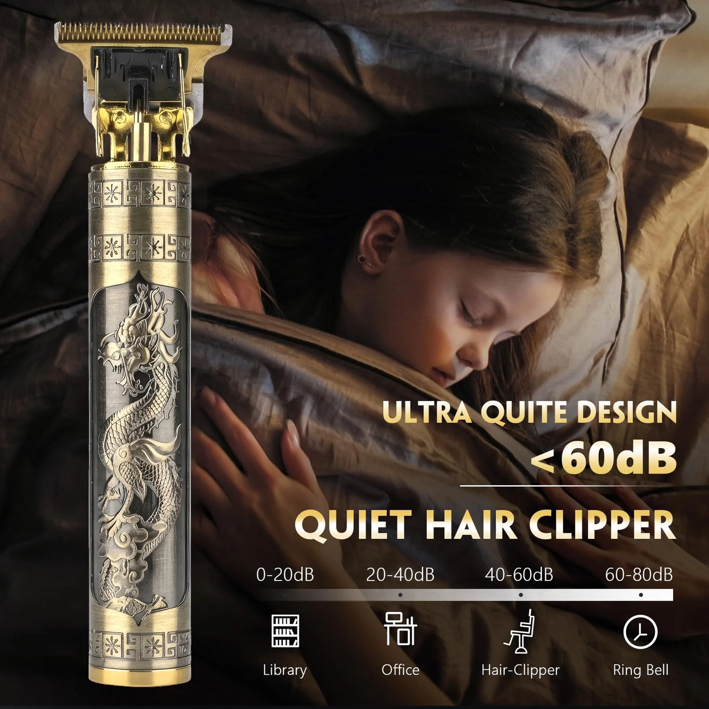 Hair Clippers for Men, Cordless Electric Hair Trimmer Rechargeable Beard Trimmer Shaver, Electric T Blade Trimmer Zero Gapped Edgers Hair Cutting Kit with Guide Combs
