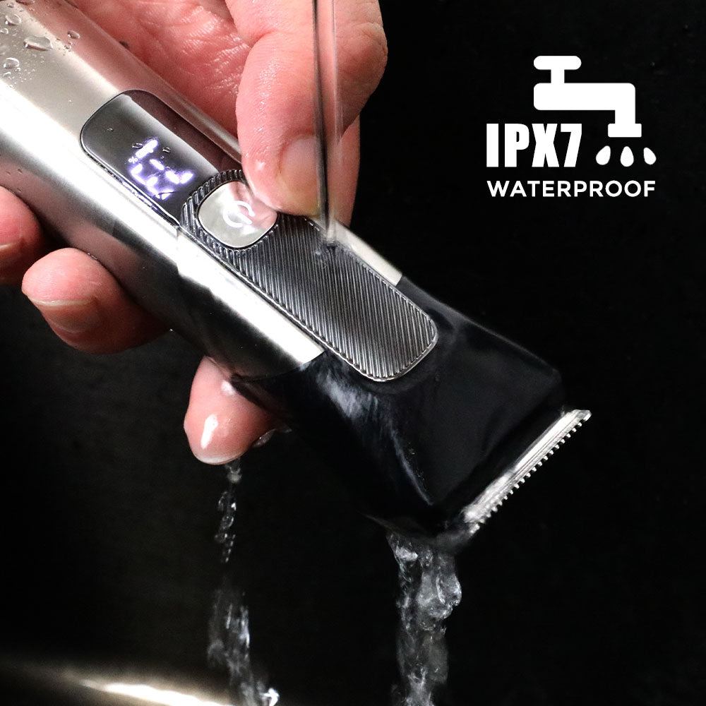 Beard Trimmer for Men, Waterproof Electric Razor, Face, Body, Ear, Nose, Hair and Mustache Trimmer and Hair Clipper, 15 Piece Rechargeable Mens Grooming Kit, Gifts for Him