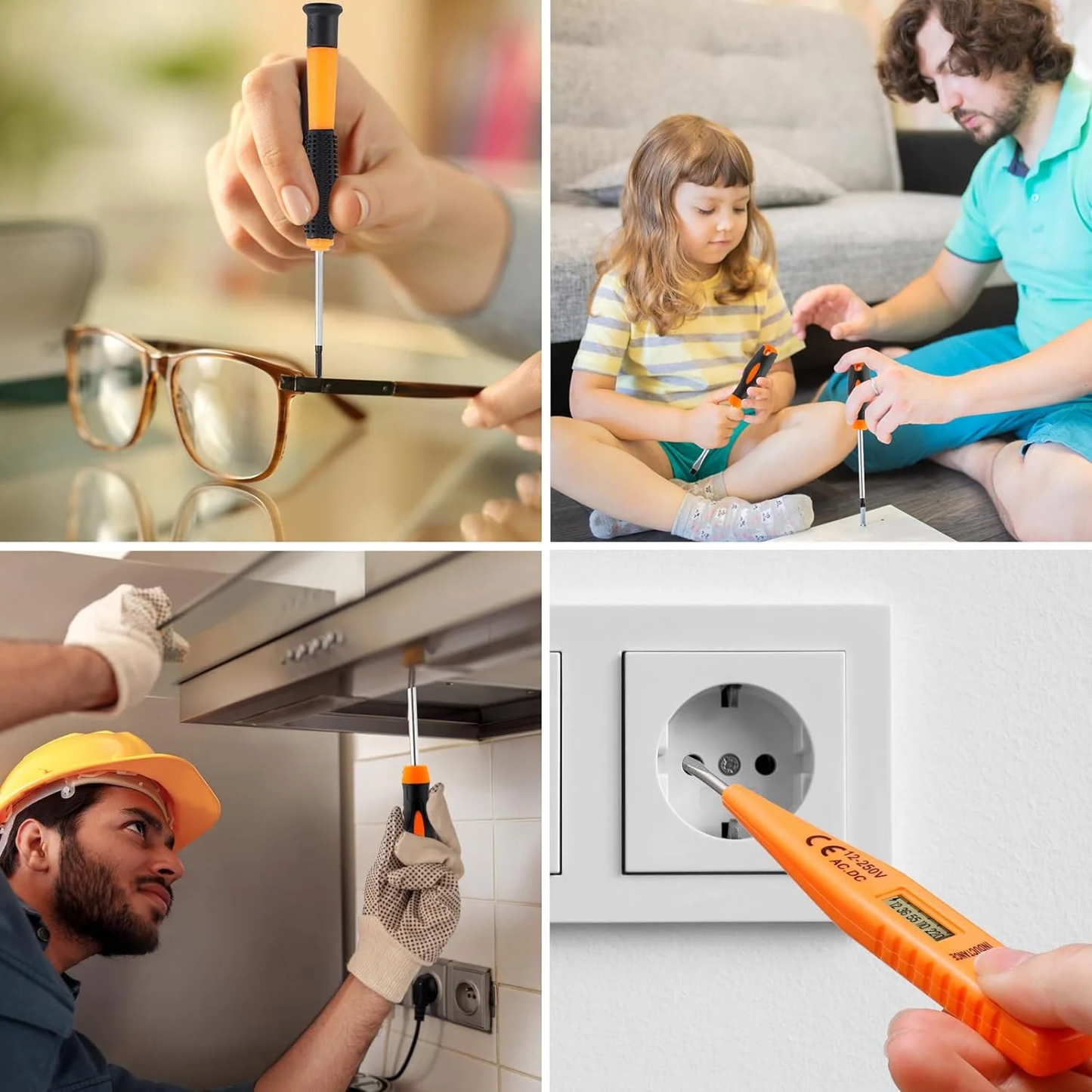 Hoey 105 Piece General Household Tool Set in Tool box Storage Case with Essential Hand Tools for Everyday Home Repairs, DIY and Crafts