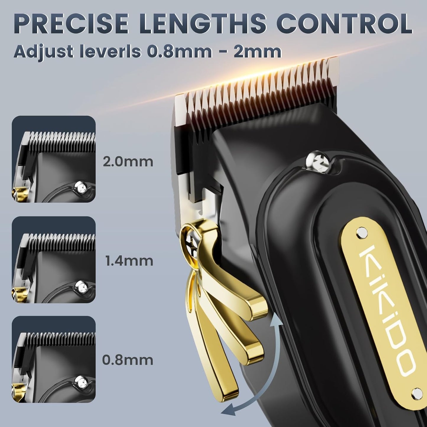 Hair Clippers for Men, Cordless&Corded Hair Clipper, Professional Barber Kit for Hair Cutting & Grooming Set, Mens Hair Clippers with LED Display