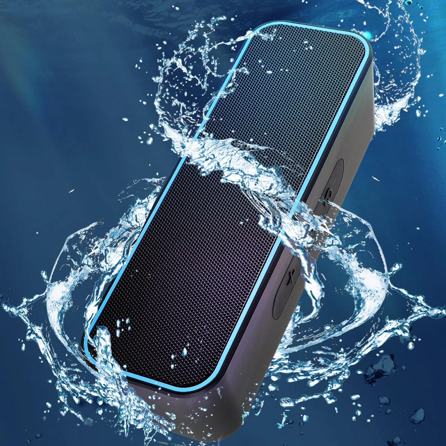 IPX7 Waterproof Shower Portable Bluetooth Speaker, Small Speaker Wireless Bluetooth with Loud Sound, Support TF Care/Built-in Mic- for Carabiner, Beach, Camping, Hiking, Pool, Great Gift