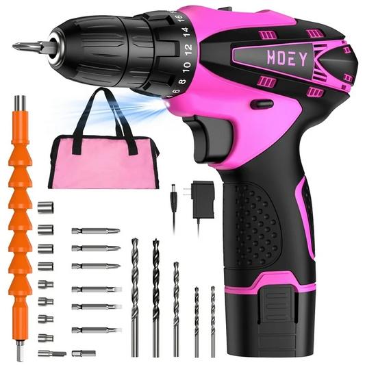 Electric Drilling Machine, Cordless Drilling Machine，12V Drill Driver with w/Li-ion Battery/Charger，for Torpedo Level, Wire Pliers for Wood, Furniture Installation