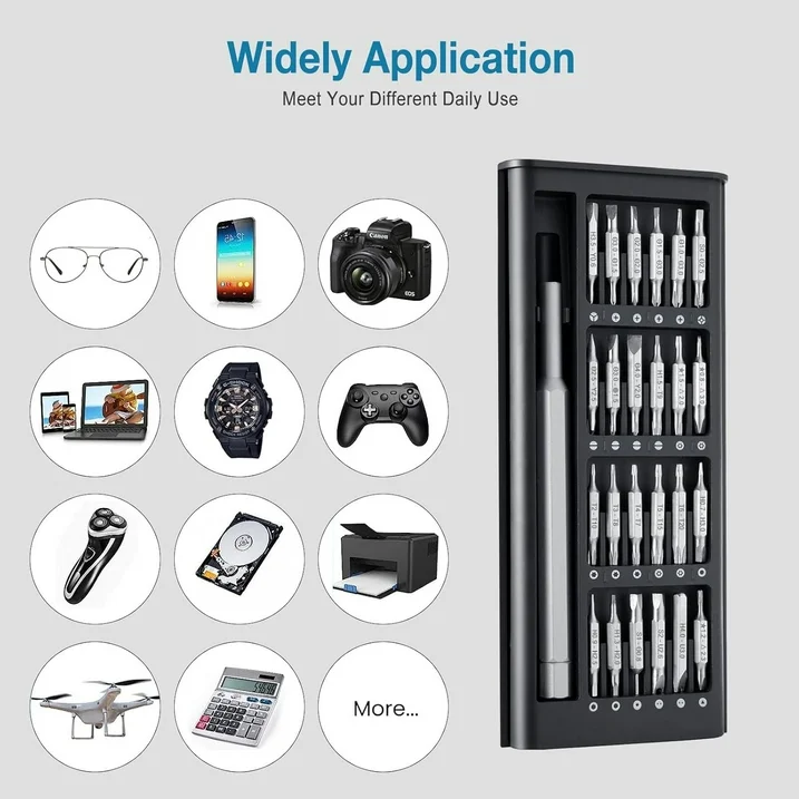 Precision Screwdriver Set 49 in 1 SHARDEN Small Screwdriver Set Magnetic Repair Tool Kit for Laptop, iPhone, Cell Phone, PC, MacBook, Tablet, Computer, PS5, PS4, Xbox, Electronic, Glasses, Watch