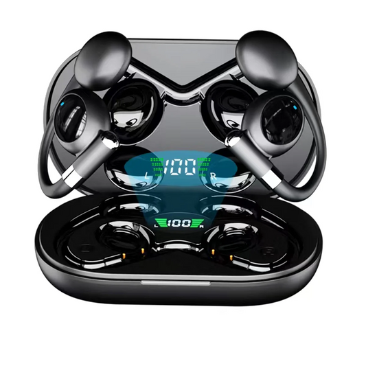 2025 Bluetooth Headphones, 50hrs Stereo Deep Bass Ear Buds with Power Display Charging Case, buit in Mic, IPX5 Waterproof Headset for iPhone Andriod Phones