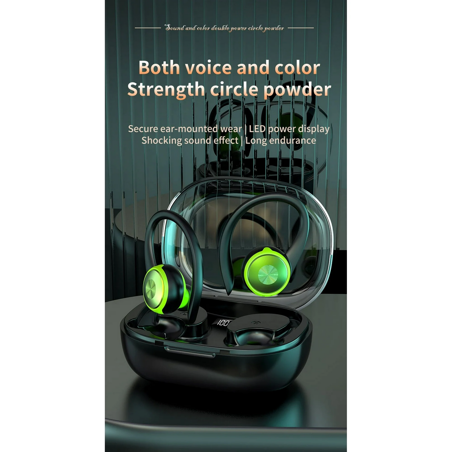 Wireless Earbuds, Bluetooth 5.4 Headphones Deep Bass Stereo, in-Ear Earphones with 4 ENC Mics, 45H Playtime LED Display Mini Charging Case Ear Buds, IP7 Waterproof Wireless Headphones for Android iOS