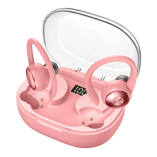 Wireless Earbuds, Bluetooth 5.4 Headphones Deep Bass Stereo, in-Ear Earphones with 4 ENC Mics, 45H Playtime LED Display Mini Charging Case Ear Buds, IP7 Waterproof Wireless Headphones for Android iOS