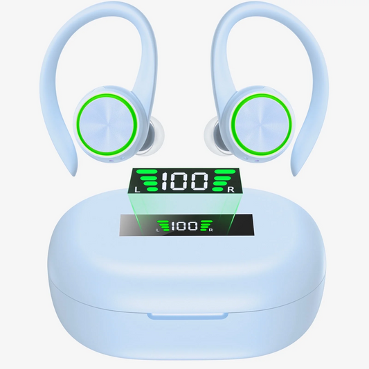 Wireless Earbuds, Bluetooth 5.4 Headphones Deep Bass Stereo, in-Ear Earphones with 4 ENC Mics, 45H Playtime LED Display Mini Charging Case Ear Buds, IP7 Waterproof Wireless Headphones for Android iOS