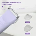 Electric Bikini Trimmer Shaver for Women - Pubic Hair Razors Shaver, 3 in 1 Bikini Trimmer Removal Set for Women's Body Face Lip Chin Underarm Legs Arm, IPX7 Waterproof Wet Dry Rechargeable Painless