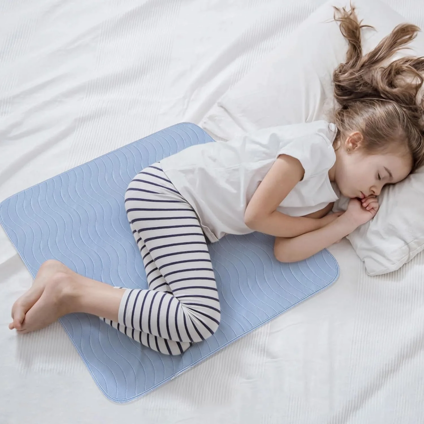 Hoey 1 Pack 34” x 52” Extra Heavy Absorbency Washable Underpads, Waterproof Quick Drying Nursing Pads Incontinence Bed Pads, Reusable Washable Pee Pads for Dogs, Diaper Changing & Adults