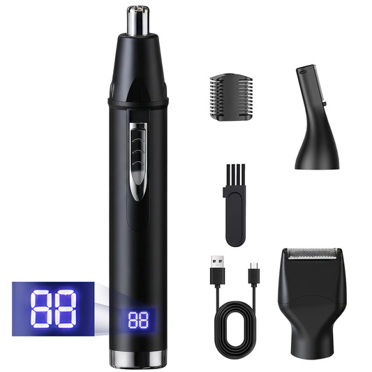 Ear and Nose Hair Trimmer for Men and Women, Travel Trimmer,High-Precision Nose Shaver,USB Rechargeable,Waterproof,Safe & Quiet Operation,Portable Ear Hair Remover Design