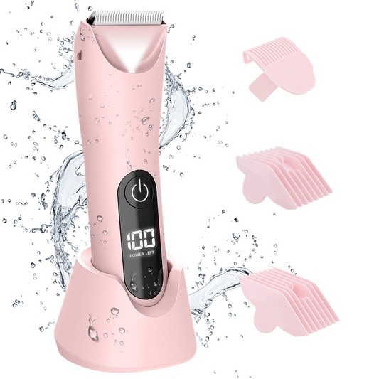 Electric Shaver for Women for Legs Bikini Trimmer Electric Razors for Women Underarm Public Hairs Rechargeable Womens Shaver Wet Dry Use Painless Cordless with Detachable