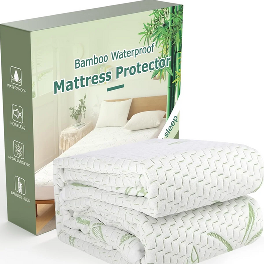 Waterproof King Mattress Protector, Breathable Mattress Cover King Size Bed, 3D Air Fabric Cooling Bed Pad Cover