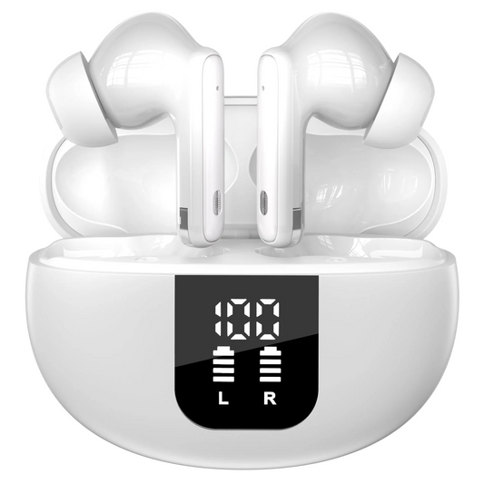 Wireless Earbuds Bluetooth Headphones, Ear Buds with Deep Bass, 40H Long Playtime, LED Power Display, IP7 in Ear Earphone with Mic for iPhone Android Phone Sports Workout