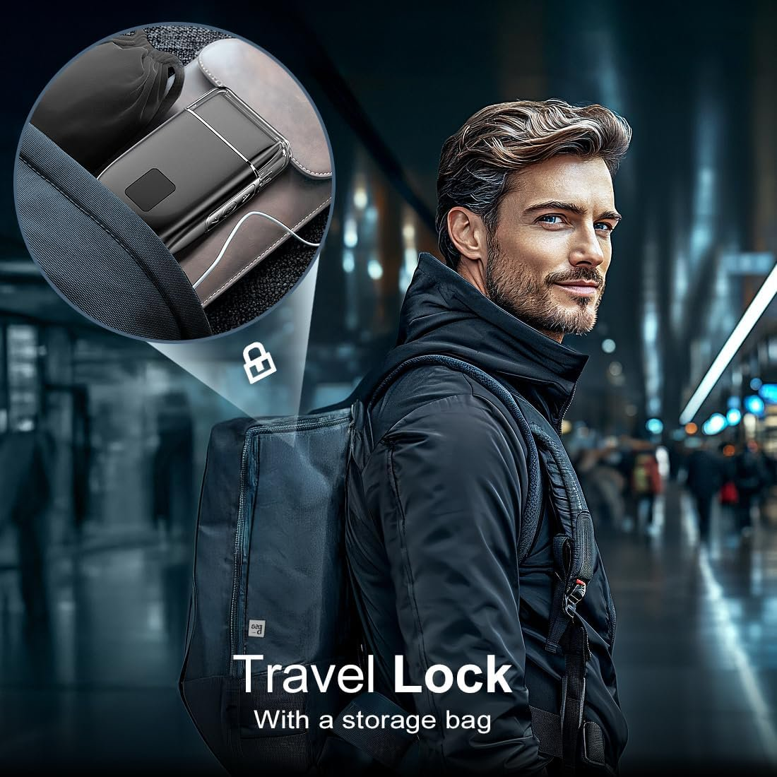 Electric Foil Shaver for Men, Mini Electric Razor with 3 Blade Heads Floating Head IPX7 Waterproof Wet and Dry Protable Beard Trimmer for Travel