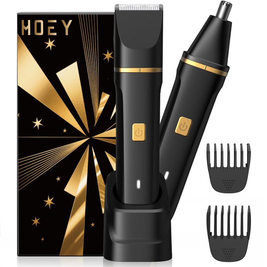 Electric Body Hair Trimmer - Groin Trimmer for Men - Bikini Trimmer Women - Wet/Dry Shaver Groomer, Replaceable Ceramic Blade Heads, USB Recharge Dock, Waterproof Hygiene Razor,Black