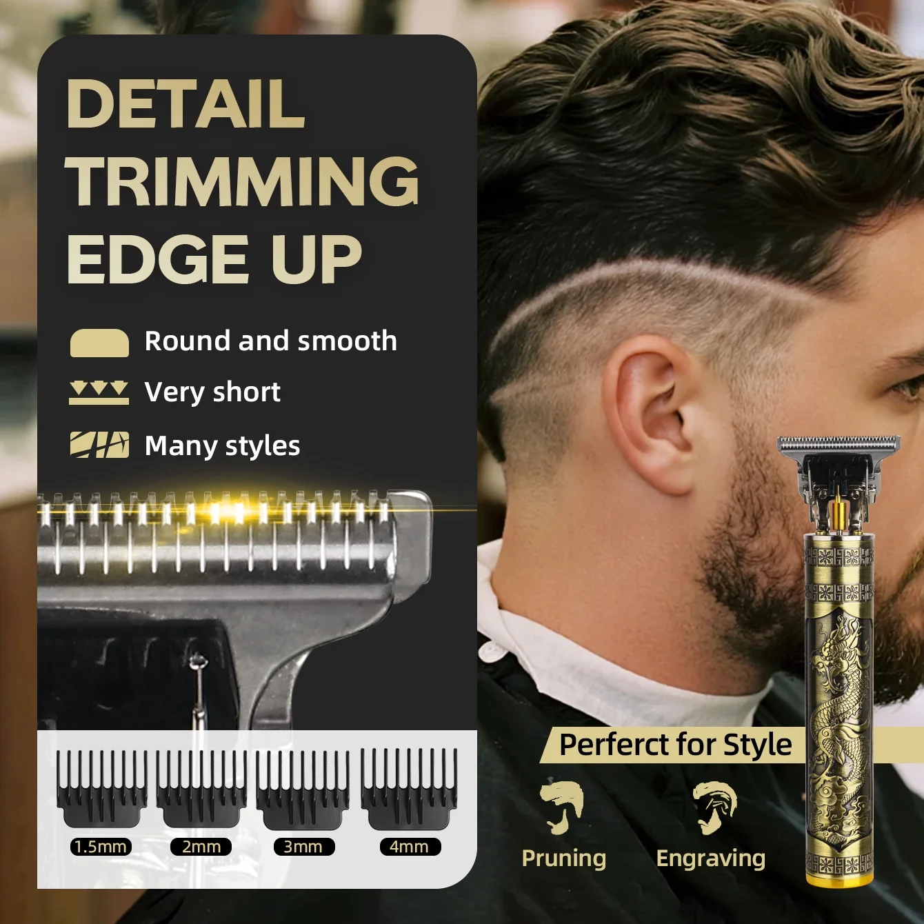 Hair Clippers for Men Professional, Cordless Hair Clippers for Hair Cutting, Mens Clippers and Trimmers Set