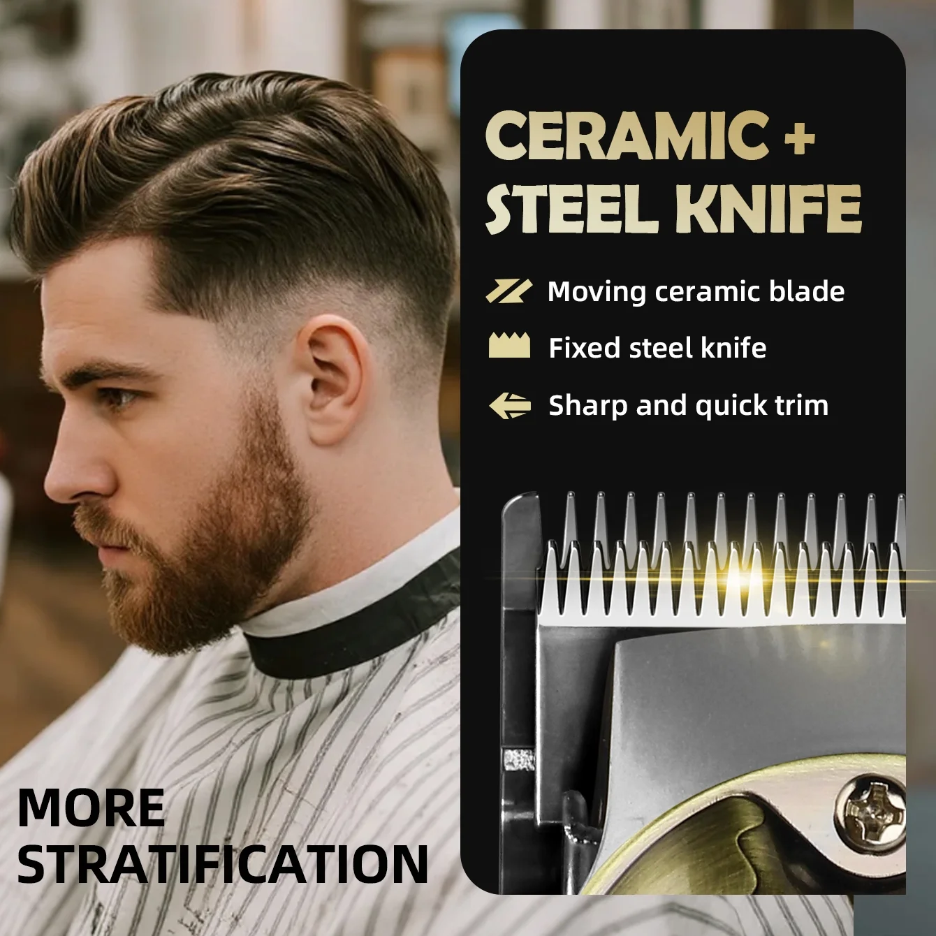 Hair Clippers for Men Professional, Cordless Hair Clippers for Hair Cutting, Mens Clippers and Trimmers Set