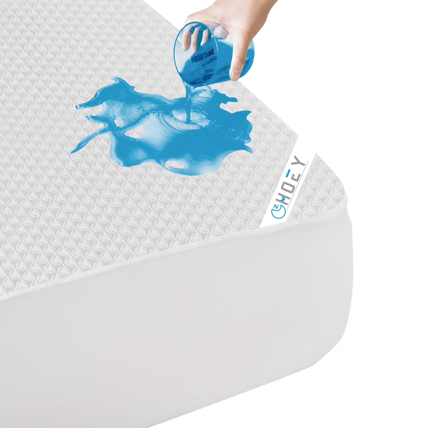 King Size Waterproof Mattress Pad Protector, Noiseless Mattress Pad up to 21 inches Deep Pocket, Soft Breathable Bed Mattress Cover Washable for Home, Bedroom, Hotel