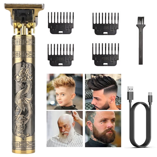 Hair Clippers for Men, Cordless Electric Hair Trimmer Rechargeable Beard Trimmer Shaver, Electric T Blade Trimmer Zero Gapped Edgers Hair Cutting Kit with Guide Combs