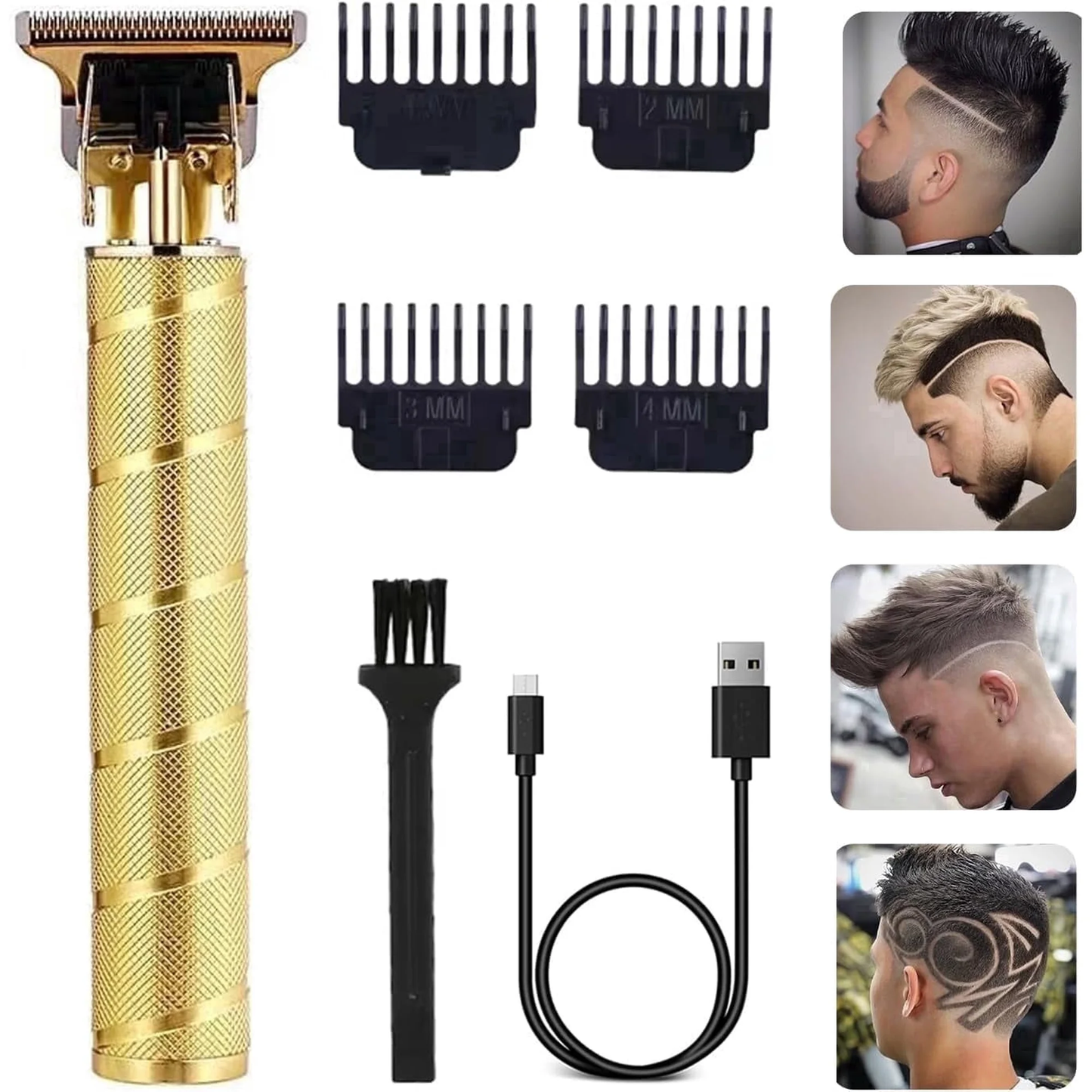 Professional Hair Clippers for Men, Cordless Barber Clippers with LCD Display , Electric Men’s Hair Grooming kit for Barbers Haircut Kit Fade