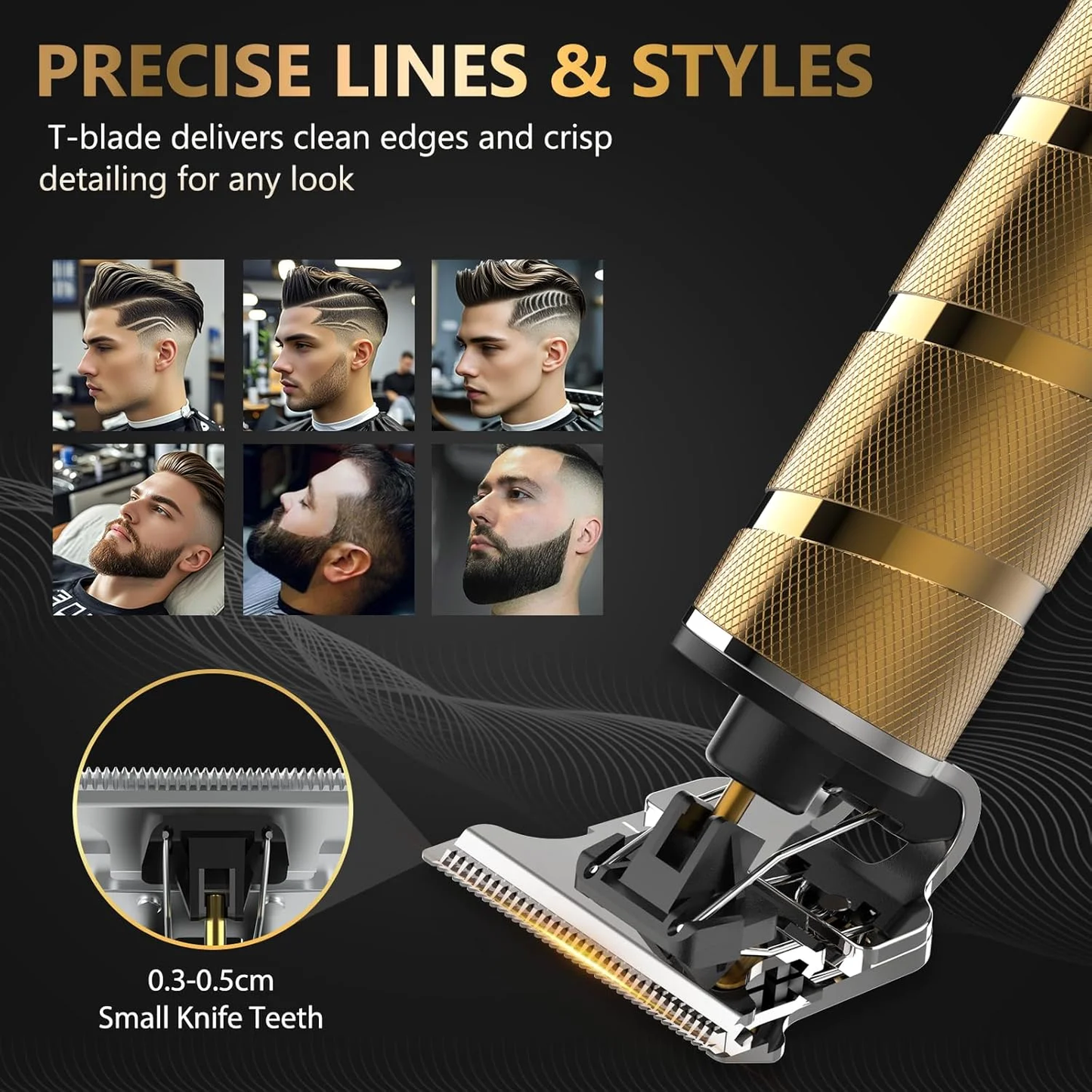 Professional Hair Clippers for Men, Cordless Barber Clippers with LCD Display , Electric Men’s Hair Grooming kit for Barbers Haircut Kit Fade