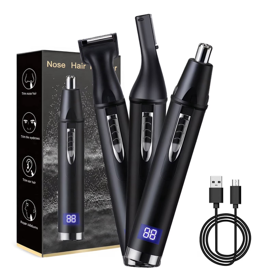 Ear and Nose Hair Trimmer for Men and Women, Travel Trimmer,High-Precision Nose Shaver,USB Rechargeable,Waterproof,Safe & Quiet Operation,Portable Ear Hair Remover Design