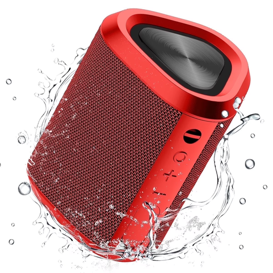 Bluetooth Speaker, 24H Playtime Portable Wireless Bluetooth 5.0 Speaker with Stereo Bass, up to 100 ft Bluetooth Range, IPX7 Waterproof Mini Bluetooth Speaker