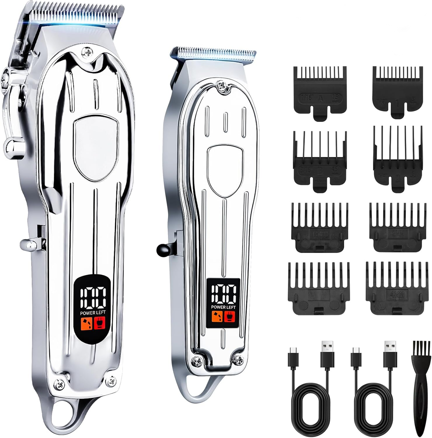 Clippers and Trimmers Set, Cordless Hair Clippers for Men, Barber Clippers Set