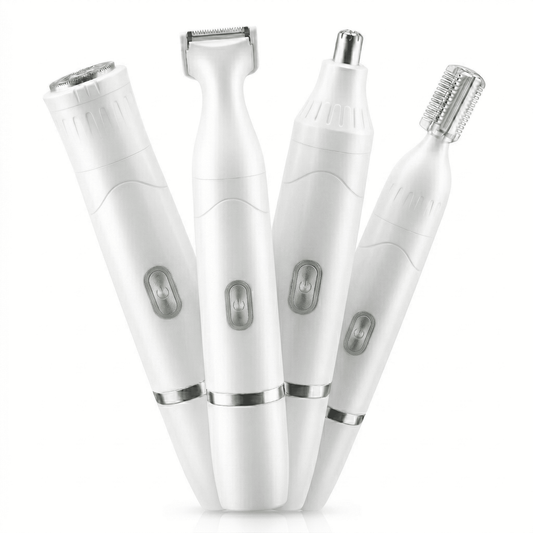 Obacre Electric Razors for Women,4 in 1 Electric Shaver for Women,Lady Electric Bikini Shaver, Wet/Dry Bikini Trimmer for Face Nose Arms Legs