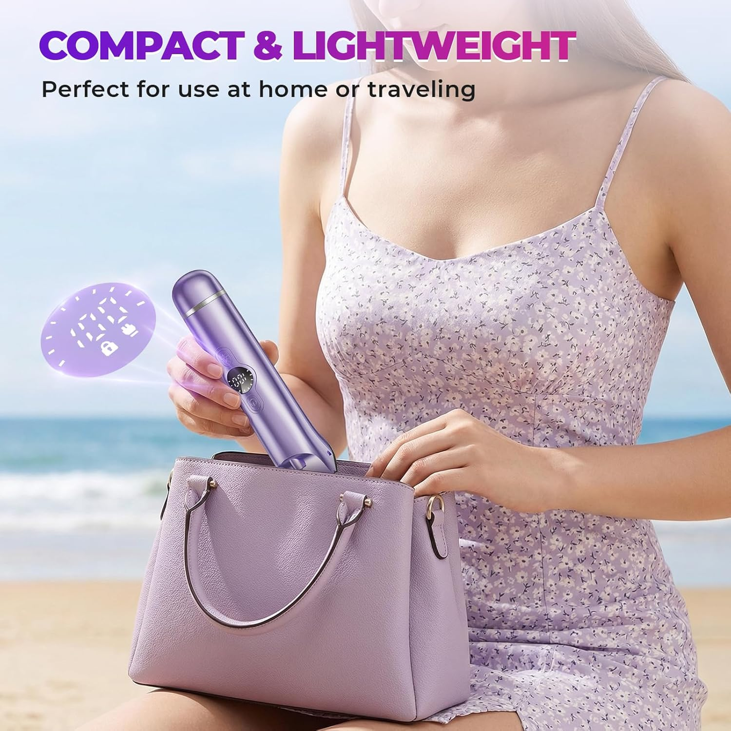 Obacre Electric Razors for Women, 3 in 1 Bikini Trimmer & Pubic Hair Shaver, Rechargeable Female Body Hair Trimmer with Stand, Wet & Dry Cordless Ladys Razor for Face, Legs, Armpits, Nose, Purple
