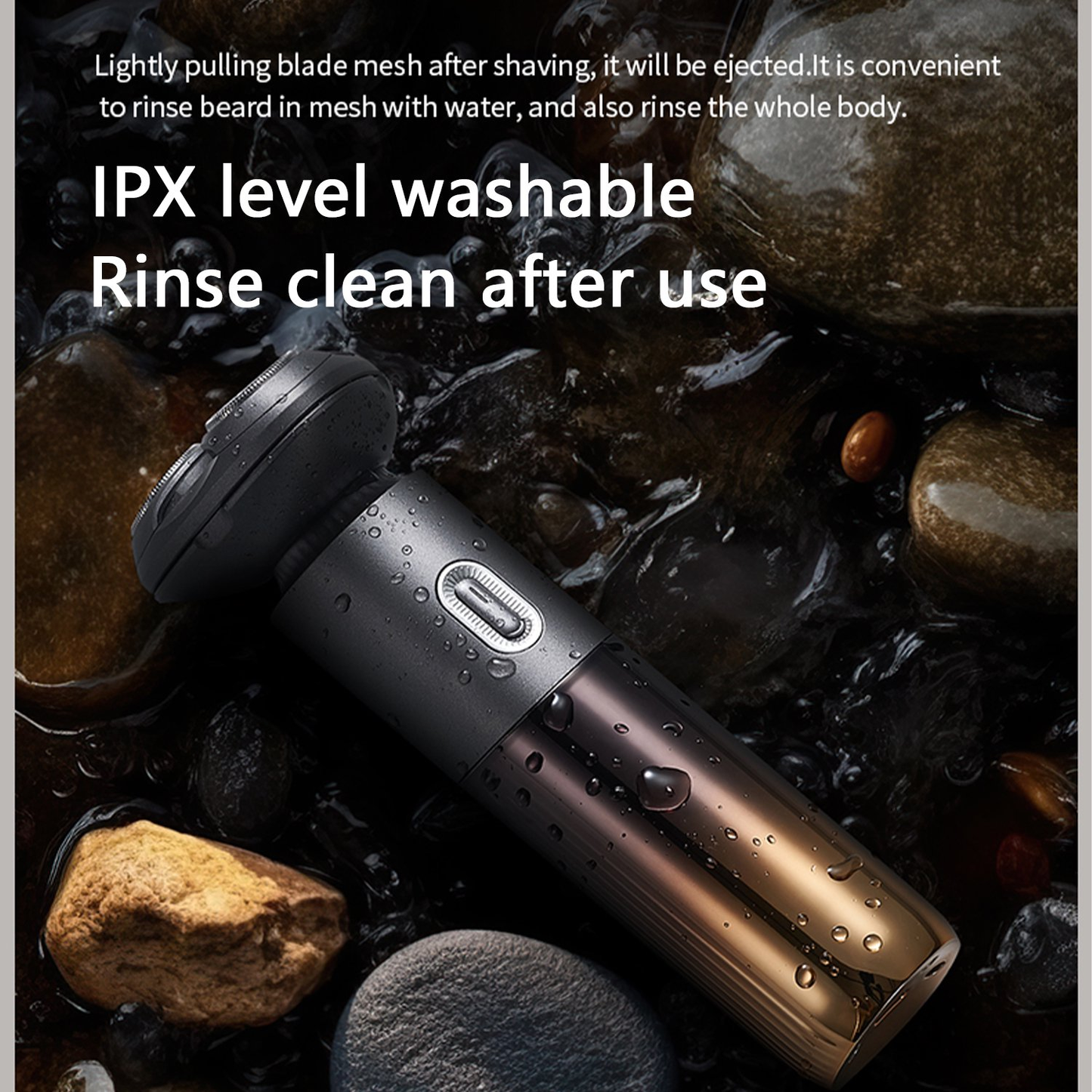 Obacre Electric Razor for Men,3D Floating Men's Rotary Shavers,Wet/Dry for Beard,IPX7 Waterproof Hygiene Trimmer,LED Display,USB-C Fast Charging,Travel Lock,Travel Trimmer Grooming Set