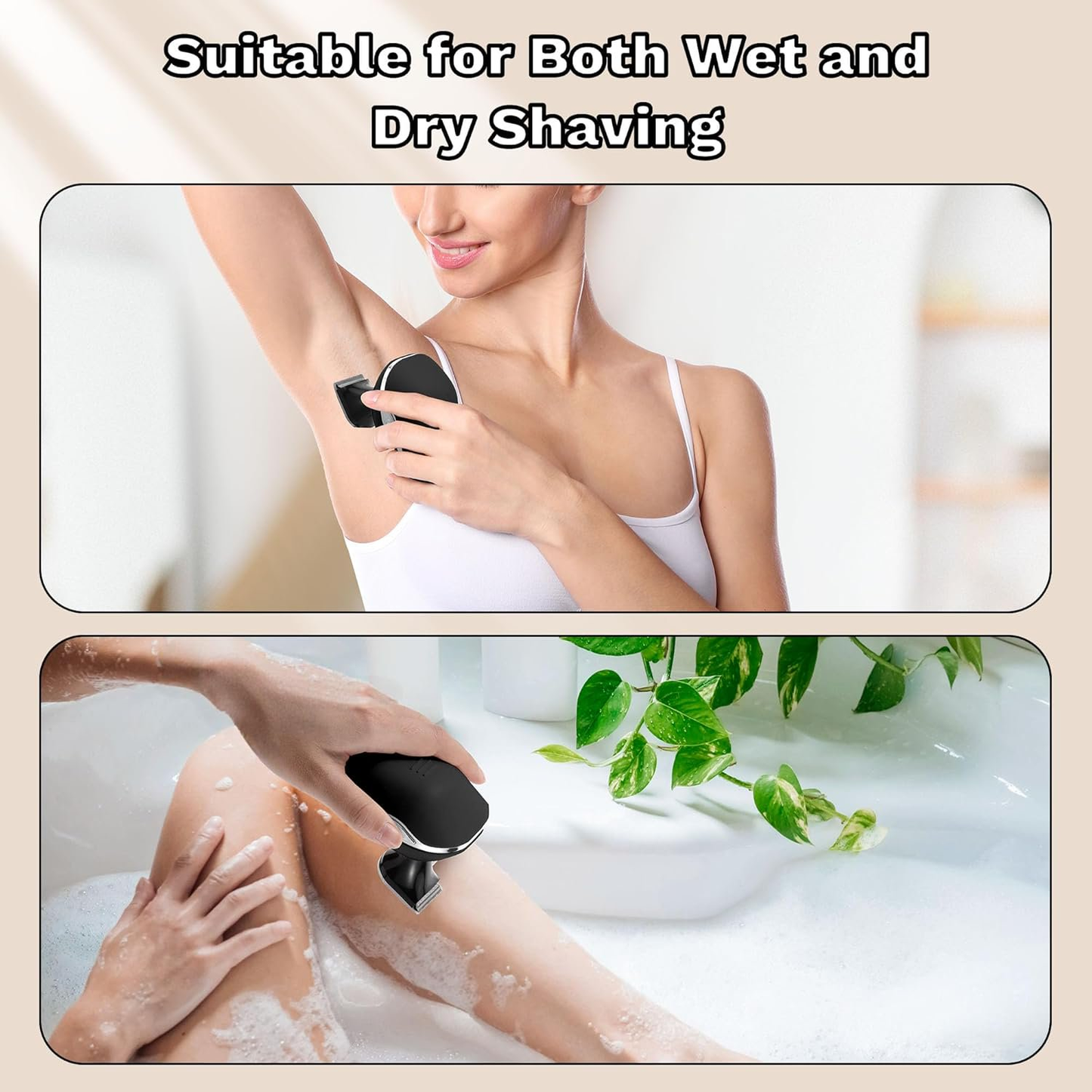 Obacre Electric Razors for Women,7D Gifts for Women,5 in 1 Cordless Electric Shaver with Detachable Head Wet & Dry Facial Hair Remover for Legs Painless Water Resistant