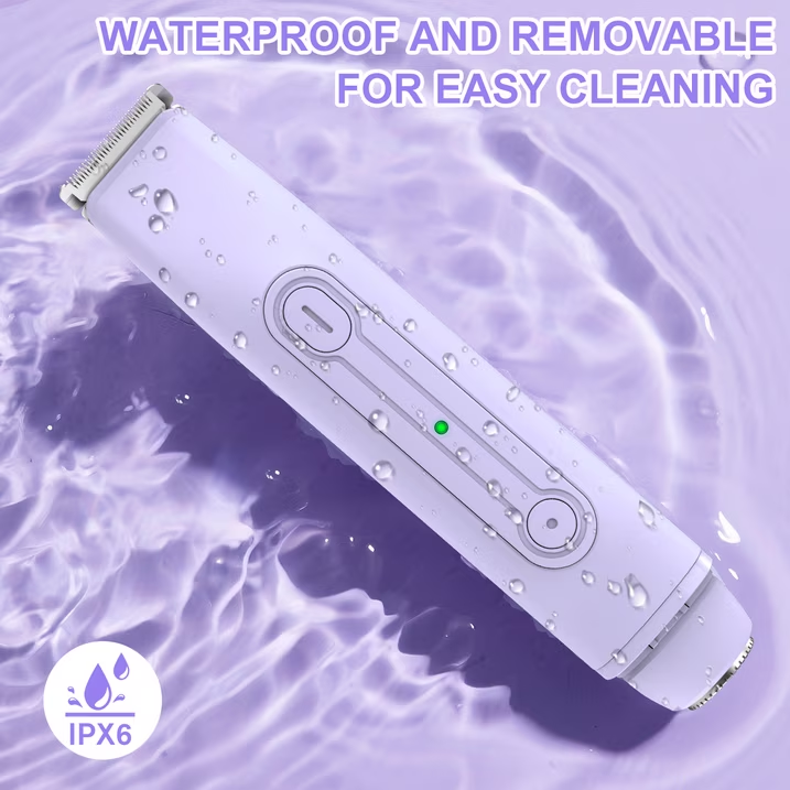 Electric Bikini Trimmer IPX7 Waterproof Body Shaver Travel Gift for Women