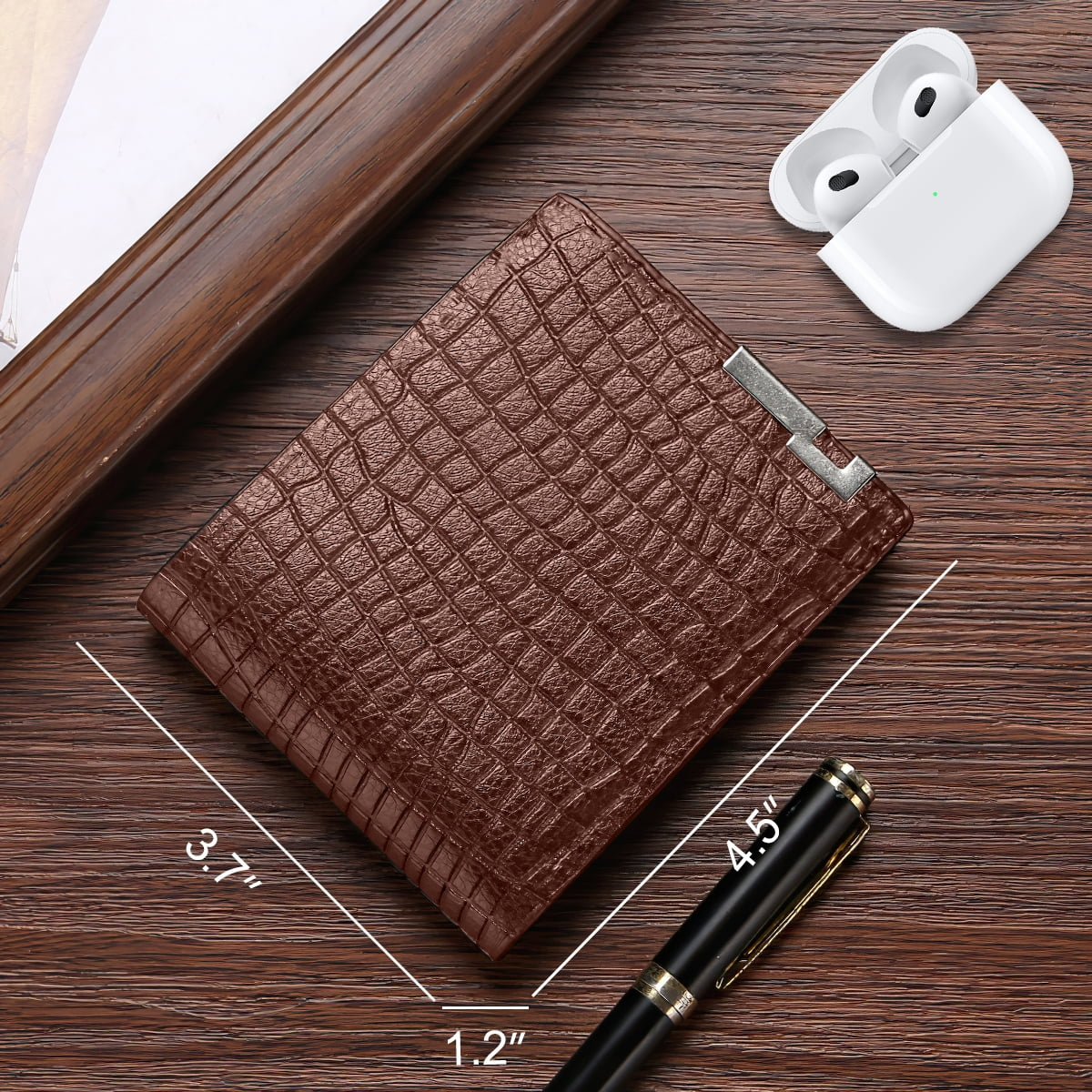 Wallet for Men, RFID Blocking Metal Bifold Men's Wallet, Extra Capacity with Multiple Card Slots, Ultra thin and Simple