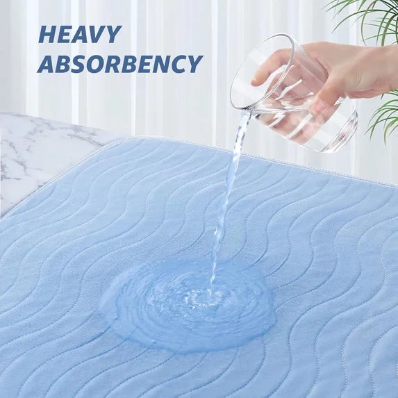 1 Pack 34” x 52” Extra Heavy Absorbency Washable Underpads, Waterproof Quick Drying Nursing Pads Incontinence Bed Pads, Reusable Washable Pee Pads for Dogs, Diaper Changing & Adults