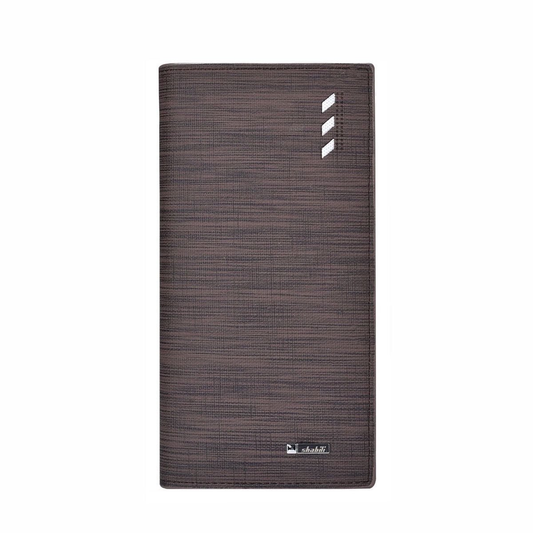 Long Wallet for men, RFID Blocking Bifold Leather Wallet, Men's Long Slim Wallet with ID Window and Multiple Card Slots