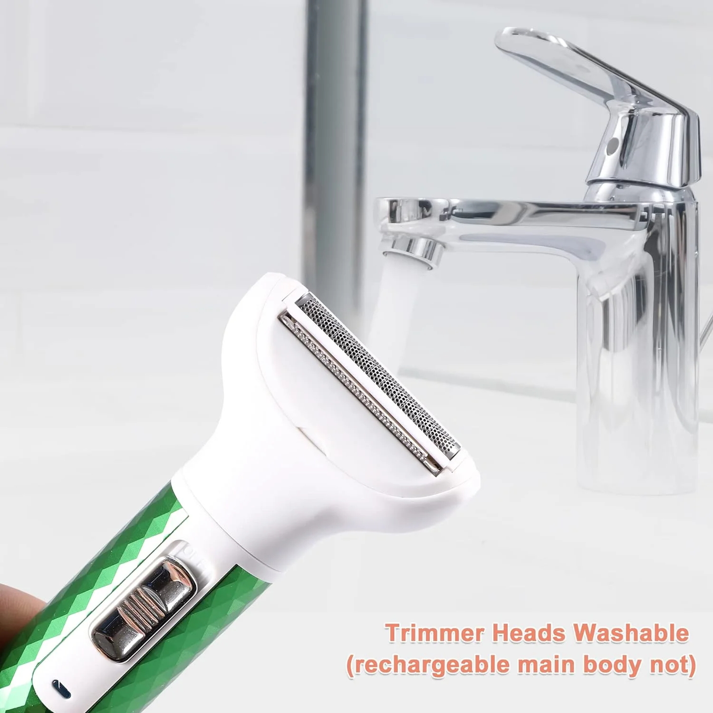 Hoey Electric Razor for Women,5 in 1 Electric Shaver for Women, Portable Rechargeable Hair Trimmer Wet and Dry Cordless Women Shaver Hair Remover for Face, Legs, Nose and Bikini