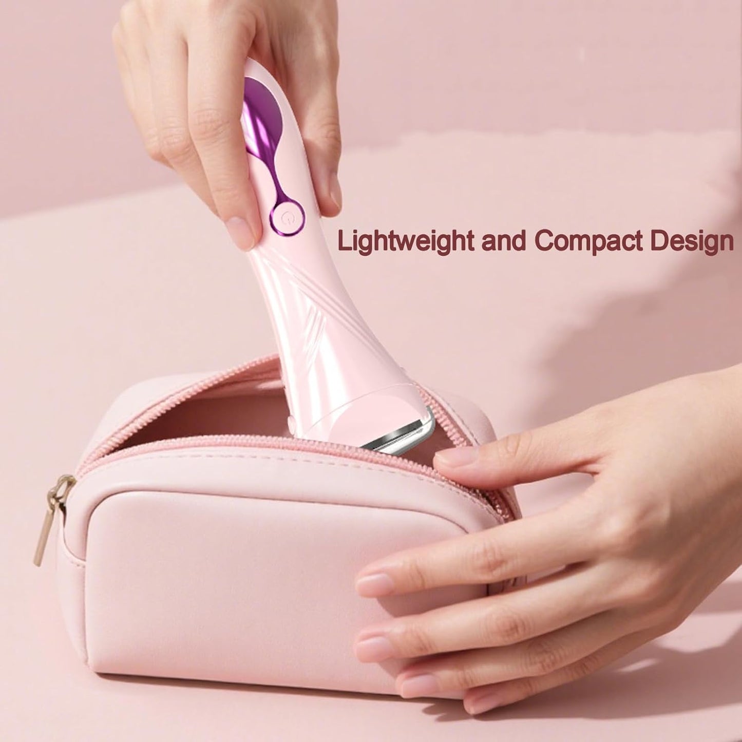 Hoeylife Electric Shaver for Women, Electric Razor for Women, Cordless Bikini Trimmer with LED Display, Wet & Dry Body Hair Trimmer for Bikini Underarm Leg Arm,White