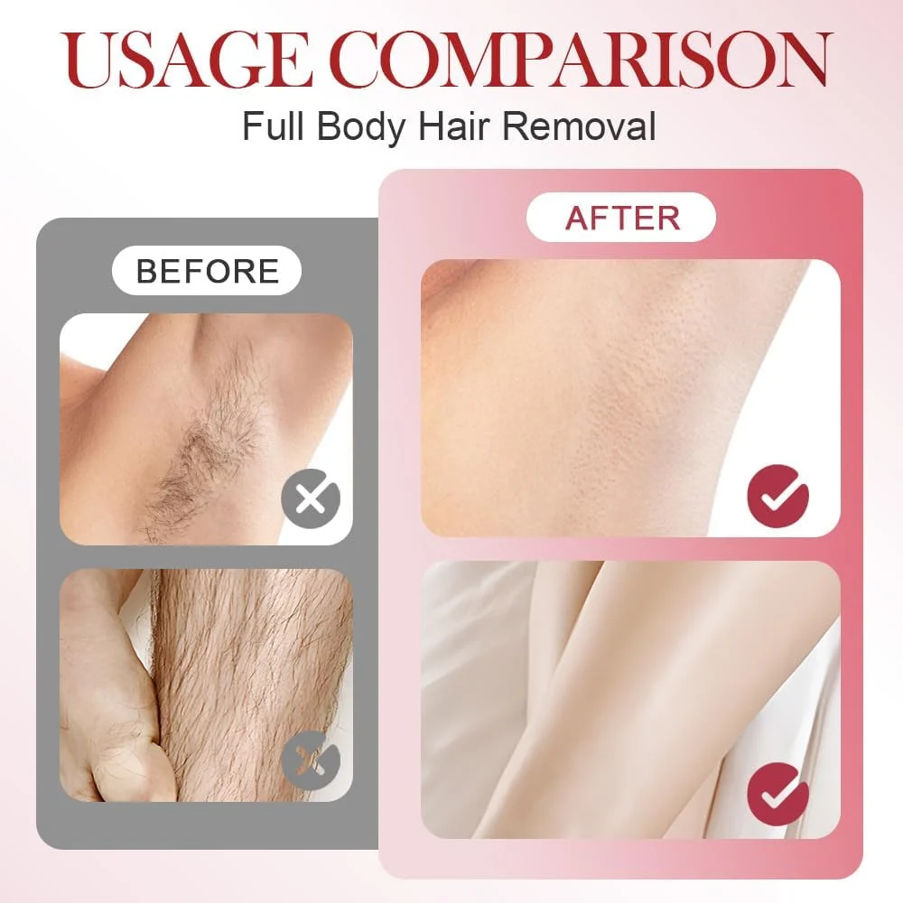 Hoey Electric Razor for Women,5 in 1 Electric Shaver for Women, Portable Rechargeable Hair Trimmer Wet and Dry Cordless Women Shaver Hair Remover for Face, Legs, Nose and Bikini