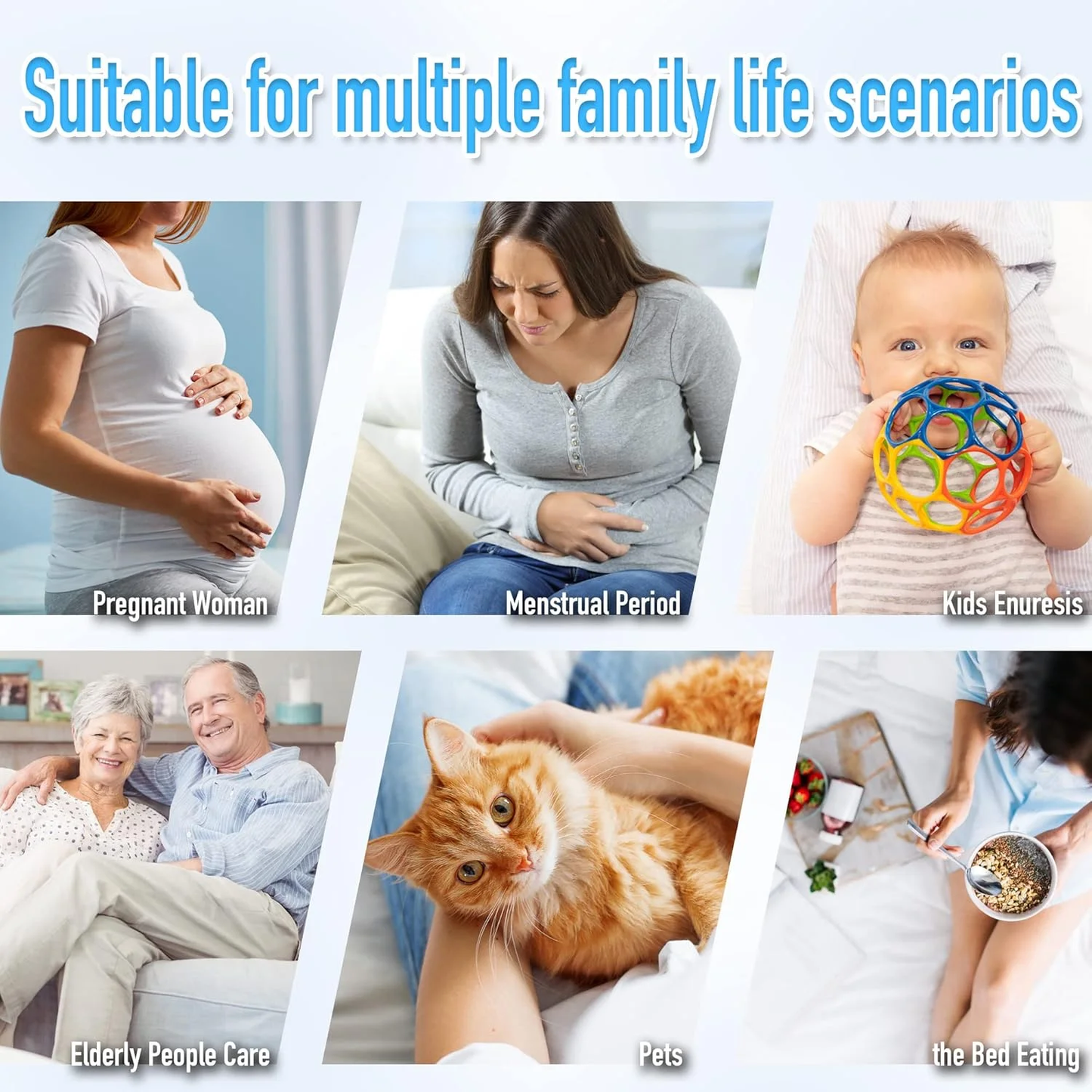 Hoey Twin XL Size Waterproof Mattress Pad Protector, Breathable Quilted Mattress Cover Noiseless Waterproof Fitted Sheet Mattress Topper Up to 21" Deep Pocket